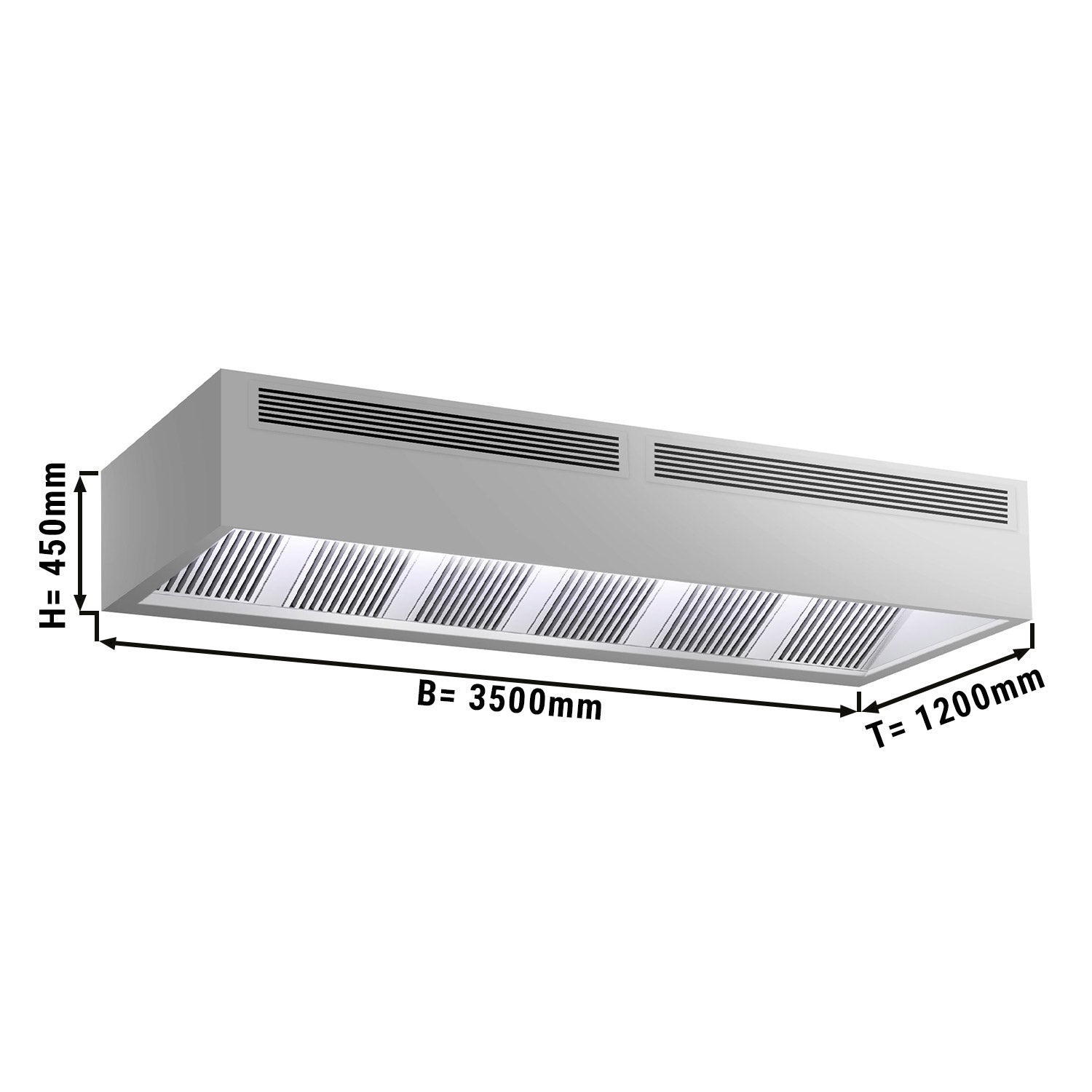 Induktions Kasse Emfang - 3,5 m - med filter & LED Lampe