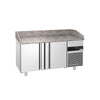 Pizzabord PREMIUM - 1550x800mm - med 2 Døre, Granitbordplade
