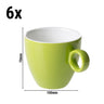 (6 stk.) BART COLOUR CAFE - Kaffekop - 170 ml - Lime