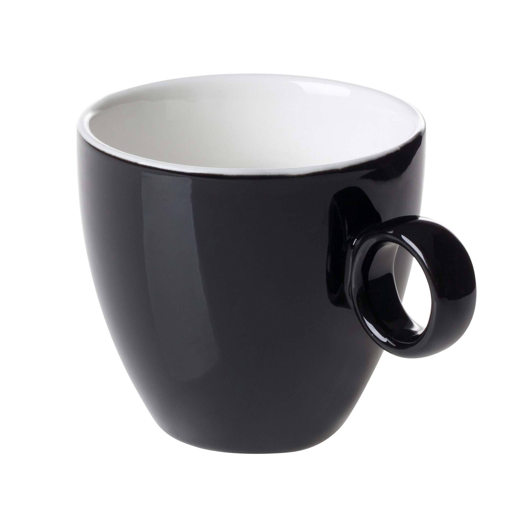 (1 Stück) BART COLOUR CAFE - Kaffeetasse - 17 cl - Schwarz