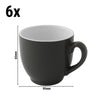 (6 stk.) FARVER - Kaffekop - 140 ml - Grå