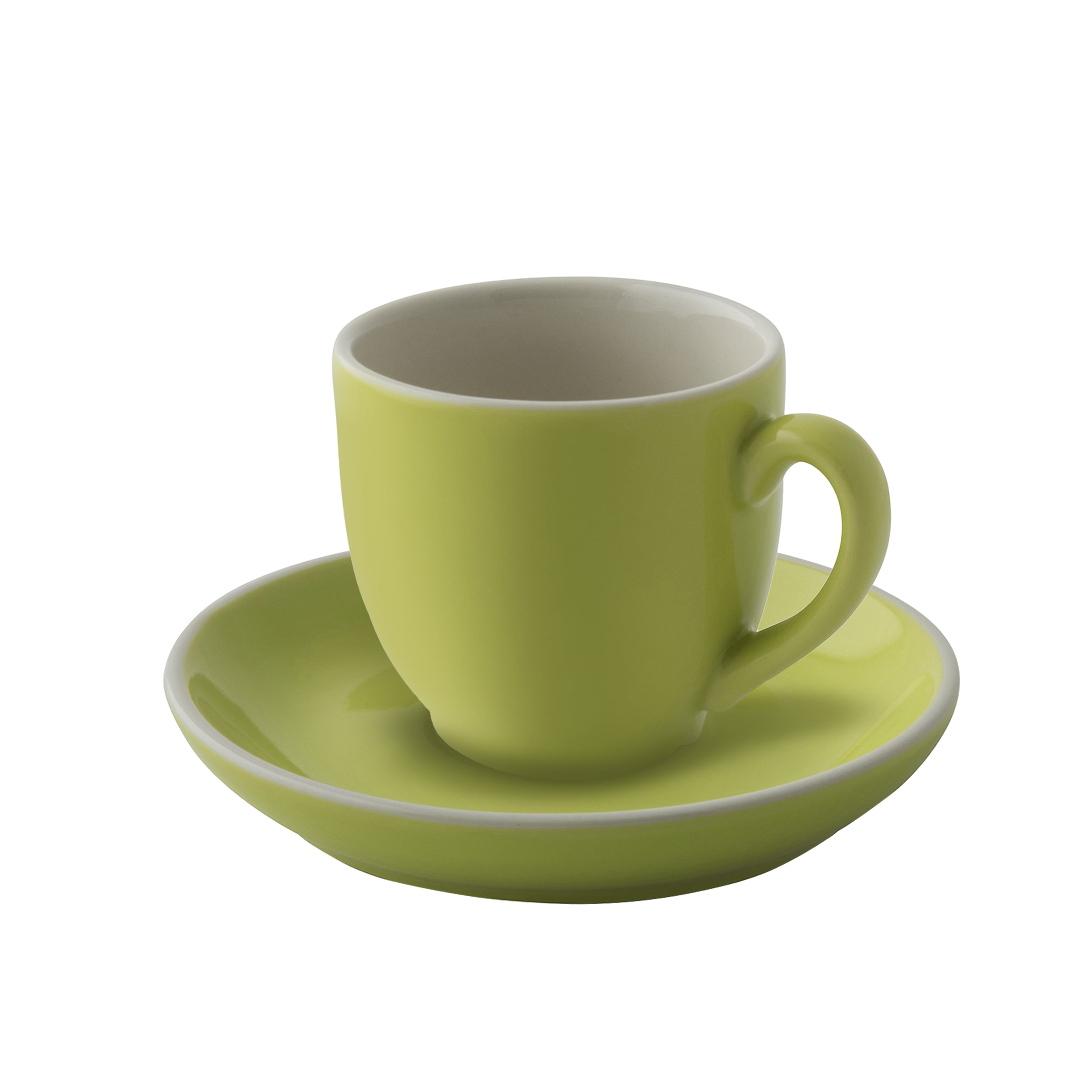 (12 stk.) Kaffetallerken - Ø 12 cm - Lime