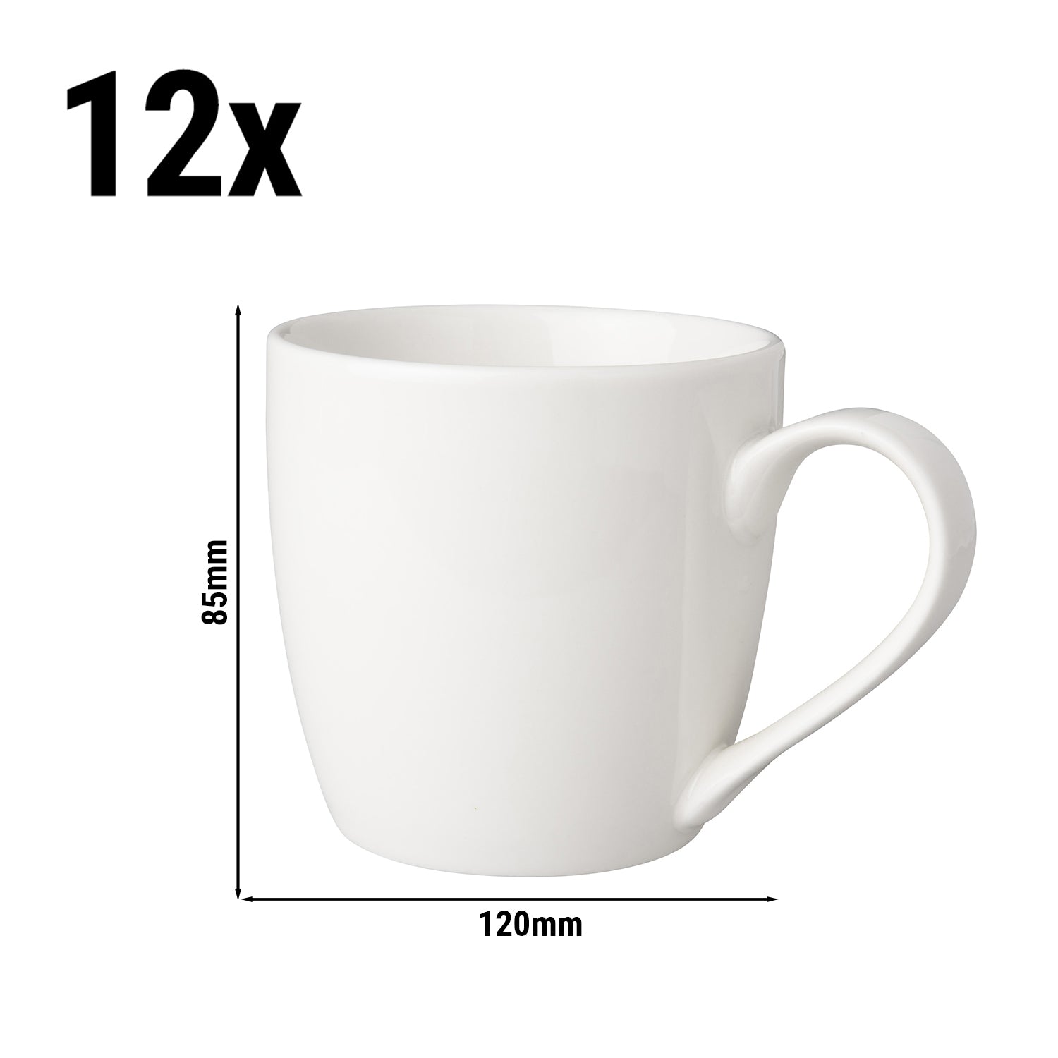 (1 Stück) BUDGETLINE - Kaffeetasse Mammoet Neo - 25 cl - Weiß