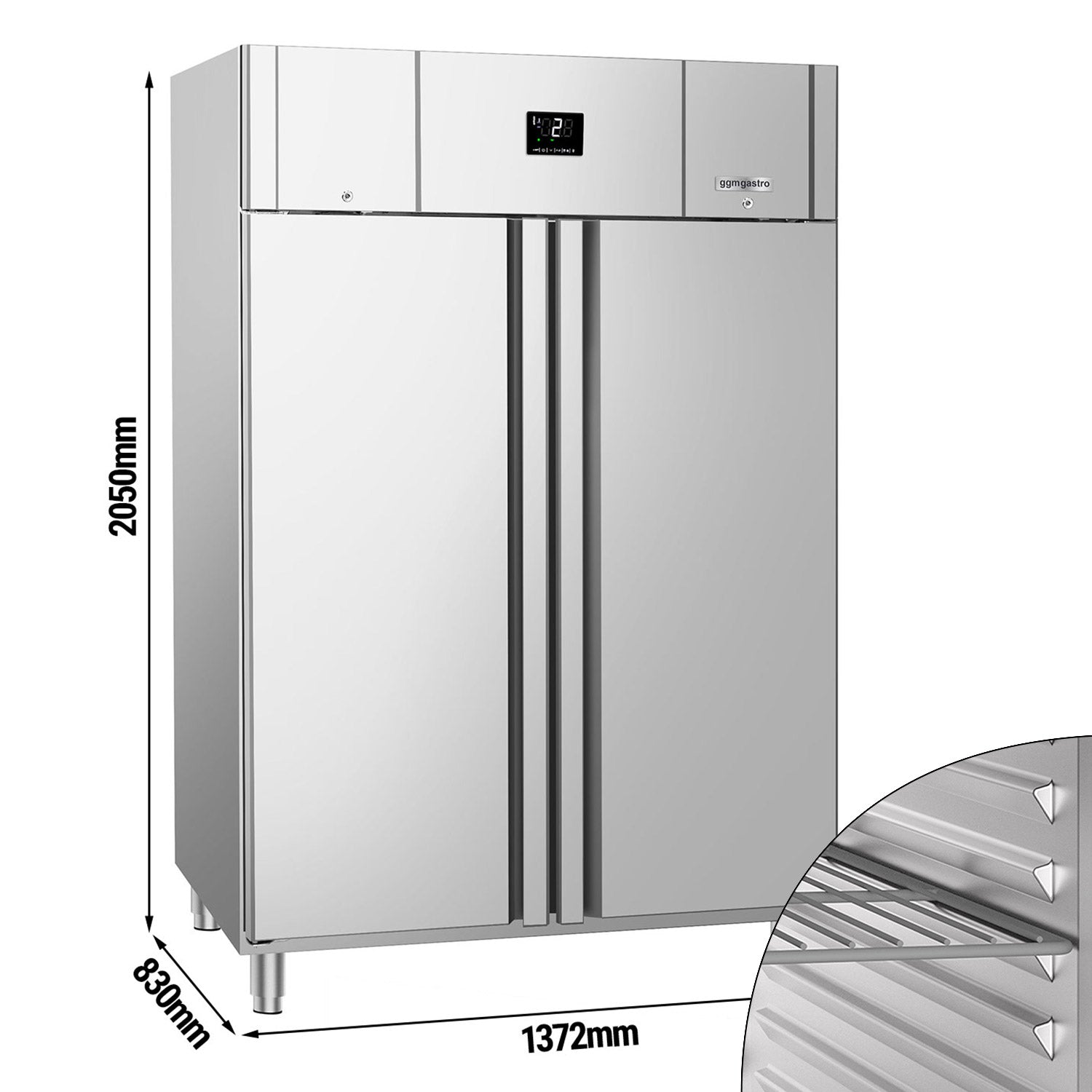 Køleskab PREMIUM - GN 2/1 - 1200 liter - med 2 døre