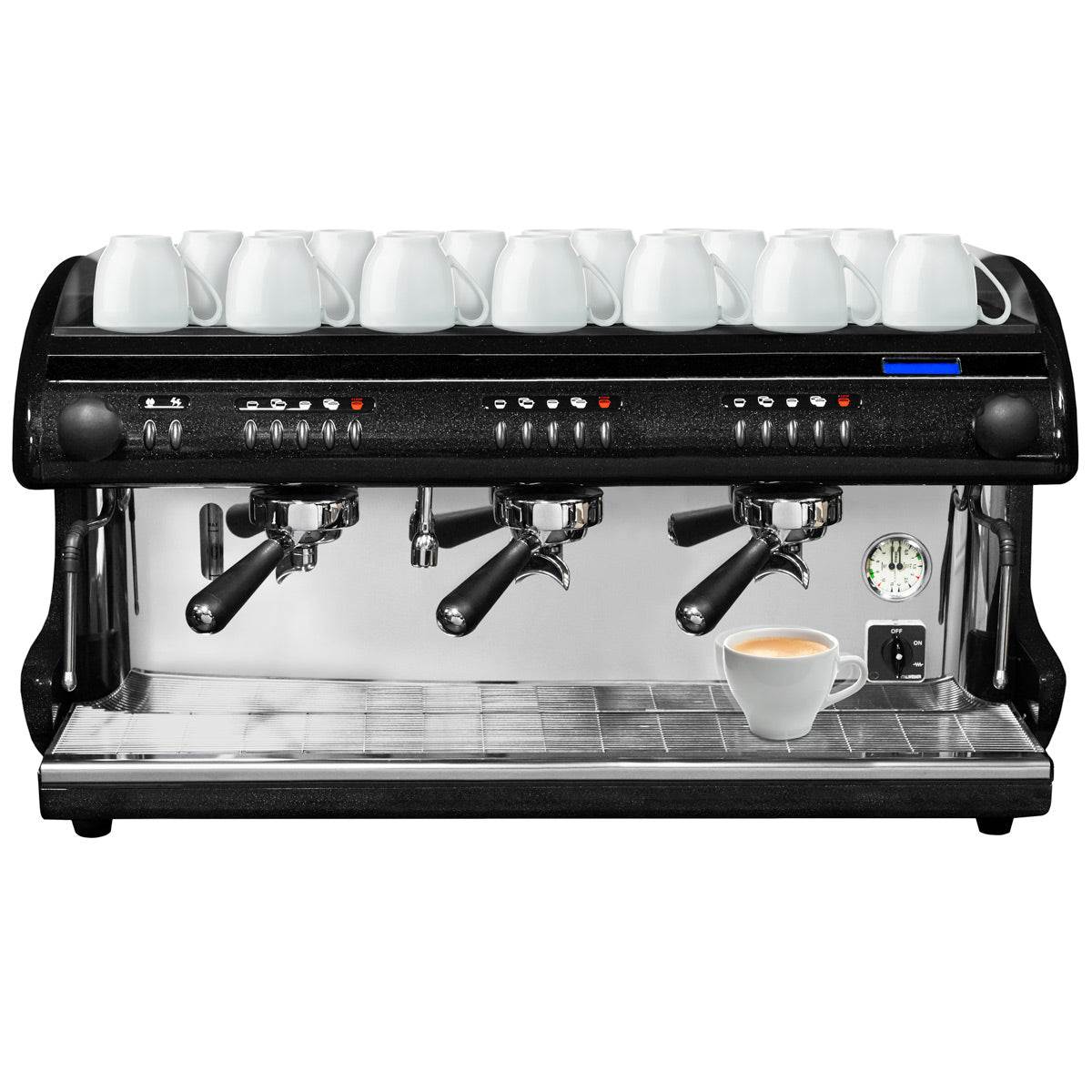 Espresso / kaffemaskine, 3 sæder / sort