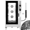 El-kombiovn - Touch - 7" display - 40x GN 1/1 eller 20x GN 2/1 - inkl. vaskesystem & kernetemperaturføler - inkl. stikvogn