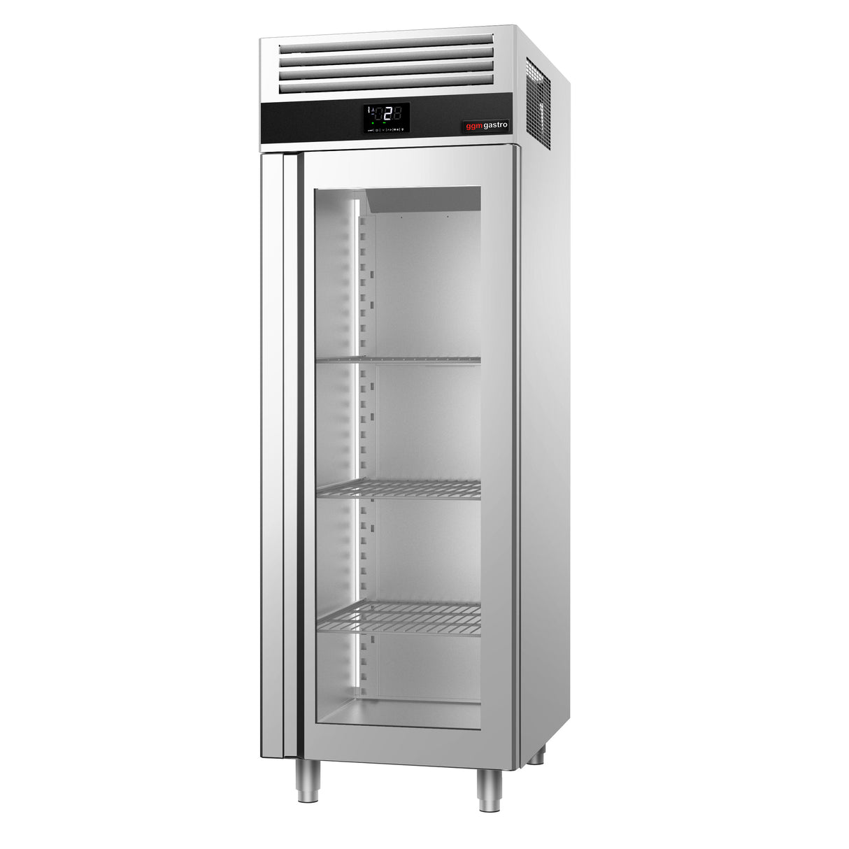 Køleskab - 0,7 x 0,81 m - med 1 halvdørsglas