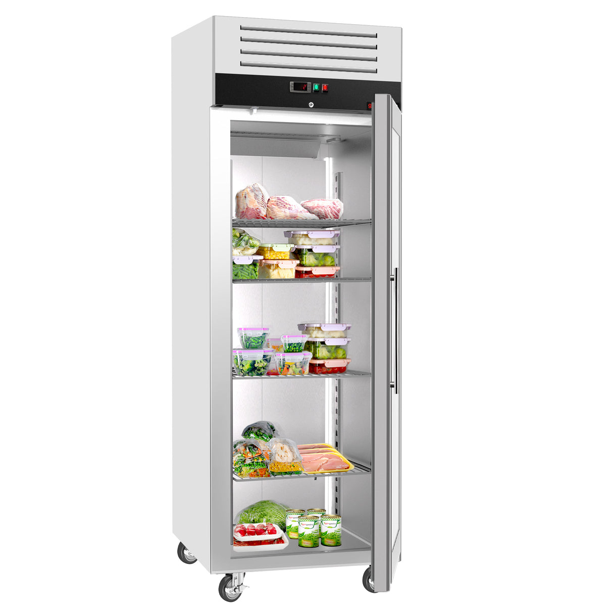Køleskab ECO - 0,74 x 0,83 m - med 1 glasdør