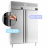 Køle-/fryseskab i rustfrit stål Premium PLUS - GN 2/1 - 1.220 l - med 2 fulddøre