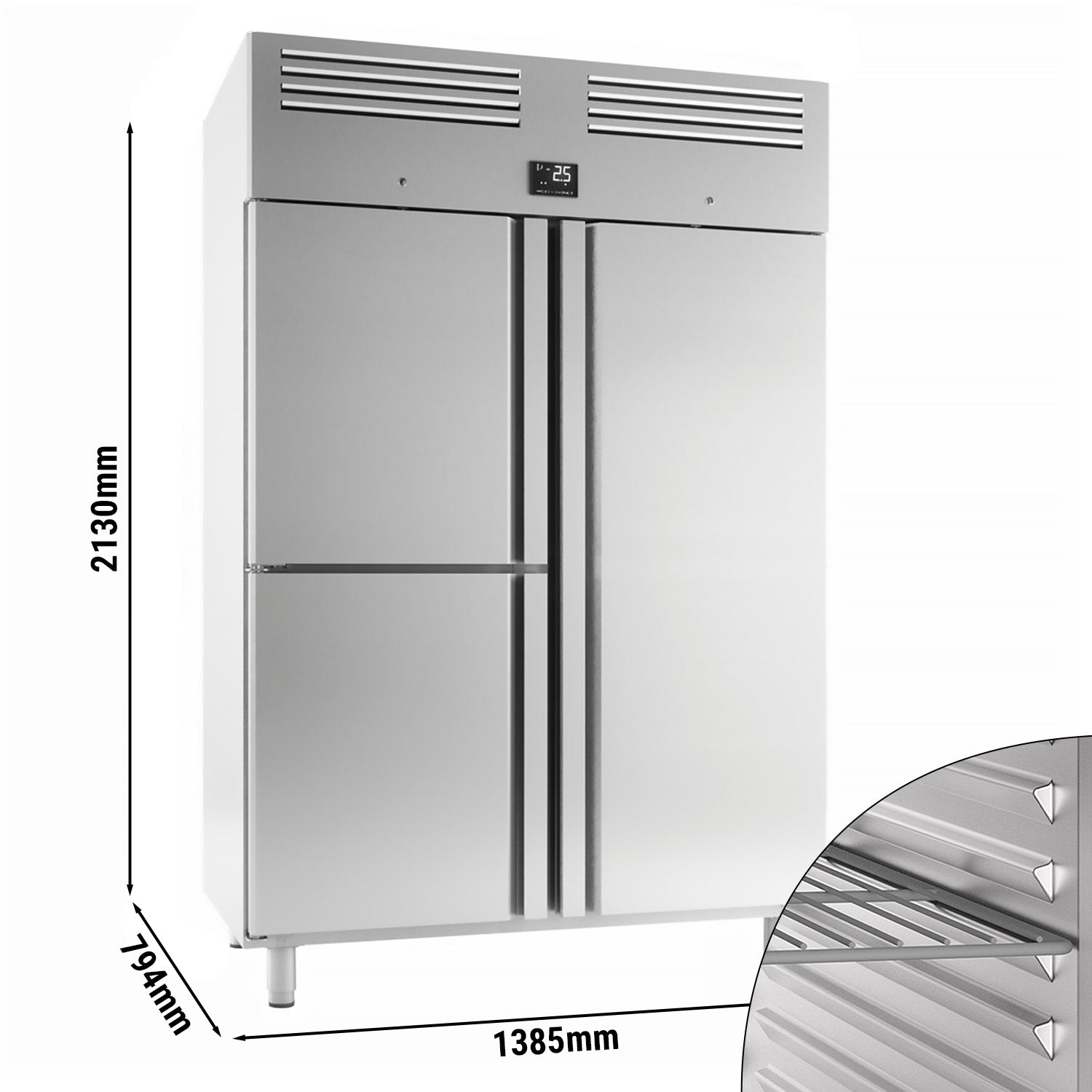 Køleskab (GN 2/1) - med 3 døre