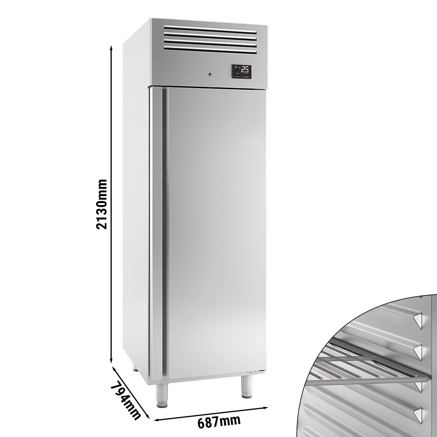 Køleskab Premium PLUS - GN 2/1 - 560 liter - 1 dør - energieffektivitetsklasse A+
