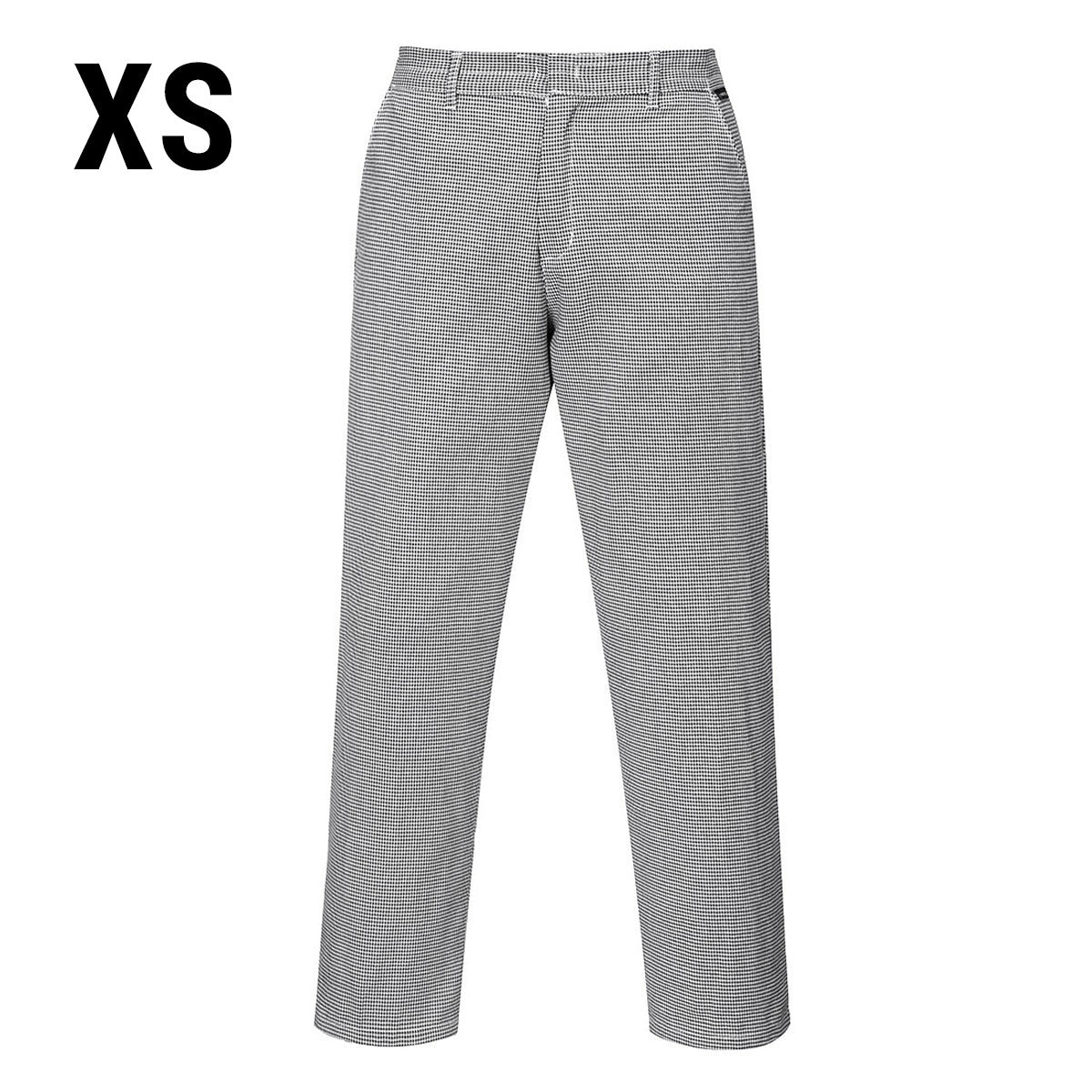 Unisex kokbukser - Sort / Hvid - størrelse: XS