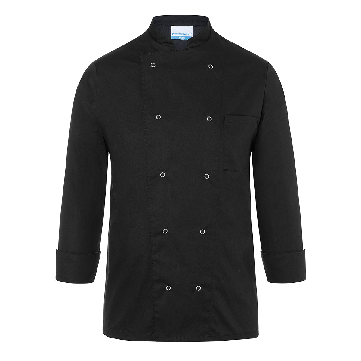 Karlowsky Chef's Jacket Basic - Sort - Størrelse: 3XL