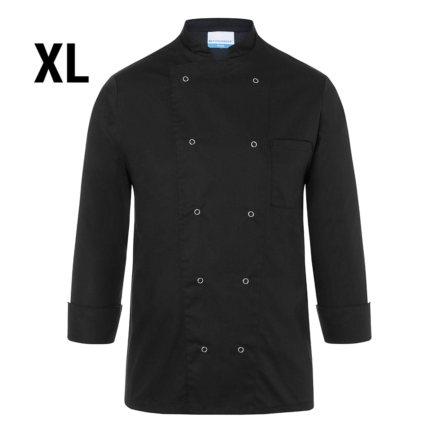 Karlowsky Chef's Jacket Basic - Sort - Størrelse: XL