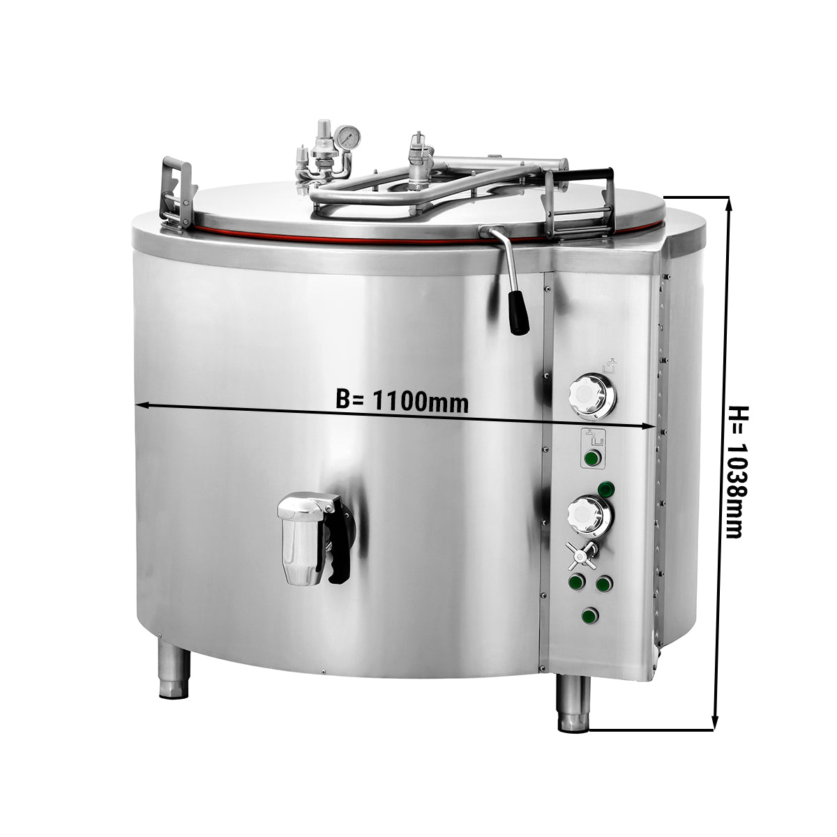 Elektrisk kogekar - 400 liter - Indirekte opvarmning
