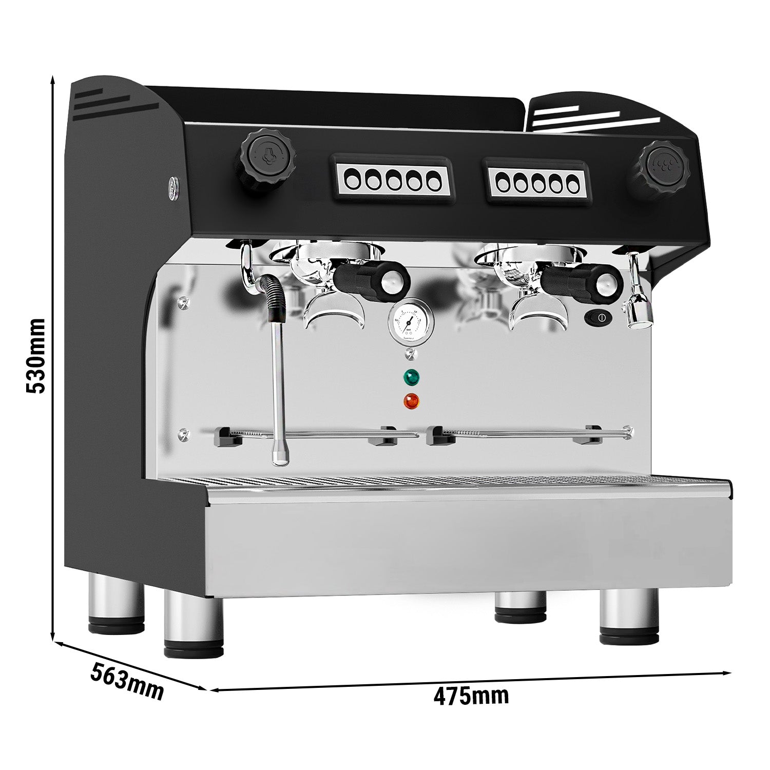 Espresso / kaffemaskine kompakt 2 Gruppe