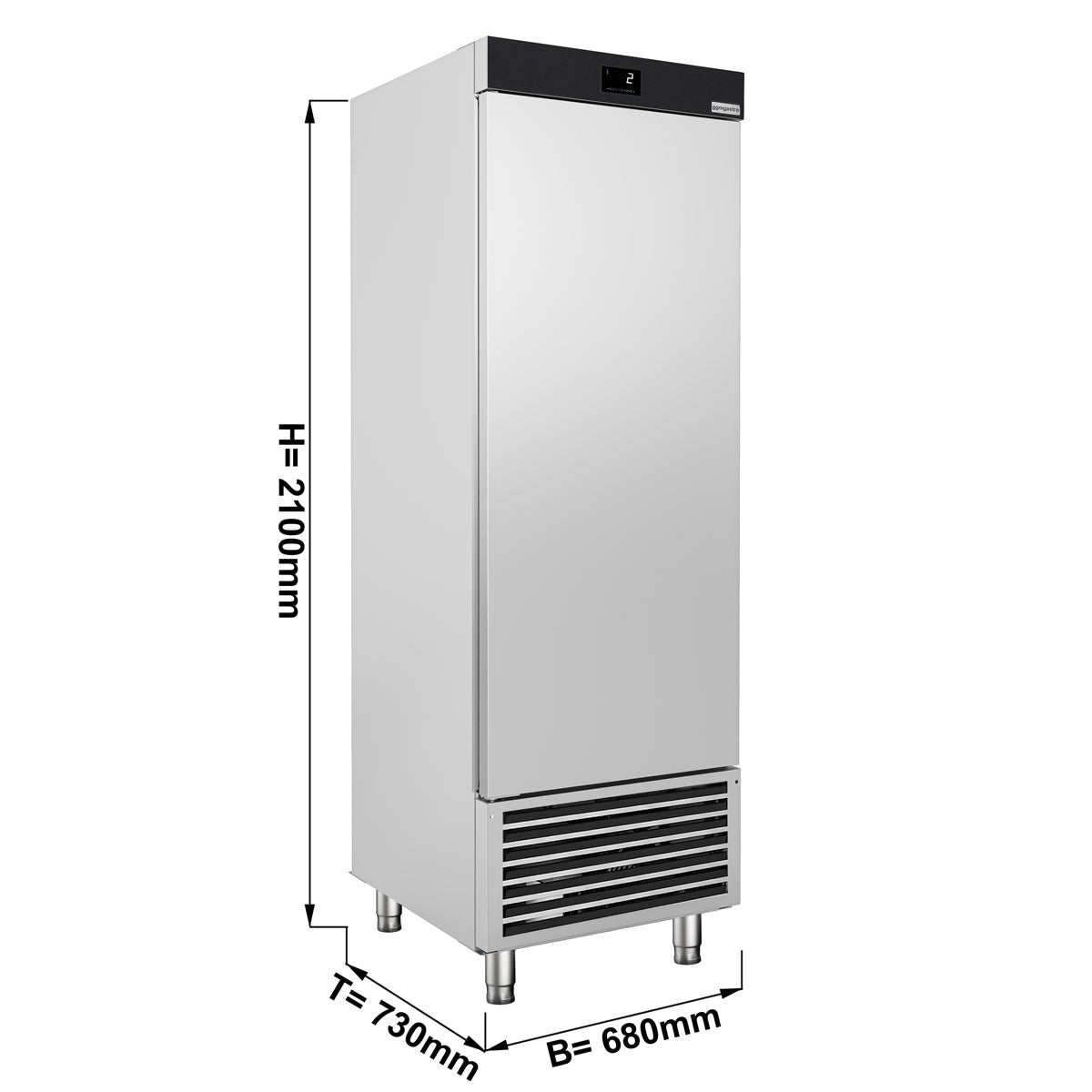 Køleskab - 0,68 x 0,73 m - 500 liter - med 1 døre