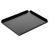 (5 stk.) Slik- og præsentationsplade i aluminium - 300 x 200 x 10 mm - Sort