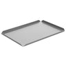 (5 stk.) Konfekture- og præsentationsplade af aluminium - 400 x 150 x 10 mm - aluminium