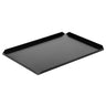 (5 stk.) Slik- og præsentationsplade i aluminium - 400 x 150 x 10 mm - Sort