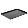 (5 stk.) Slik- og præsentationsplade i aluminium - 400 x 250 x 10 mm - Sort