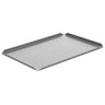 (5 stk.) Konfekture/ & præsentationsplade af aluminium - 500 x 100 x 10 mm - aluminium