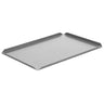 (5 stk.) Konfekture- og præsentationsplade af aluminium - 500 x 150 x 10 mm - aluminium