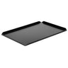 (5 stk.) Slik- og præsentationsplade i aluminium - 500 x 150 x 10 mm - Sort