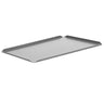 (5 stk) Konfekture og præsentations tallerken lavet af aluminium - 700 x 150 x 10 mm - Sølv