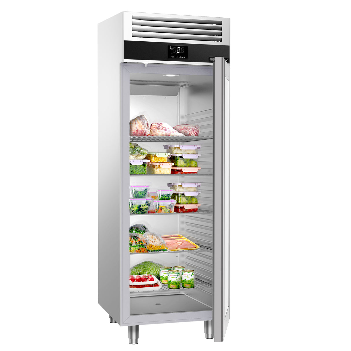 Køleskab - 0,7 x 0,81 m - 700 liter - med 1 glasdør