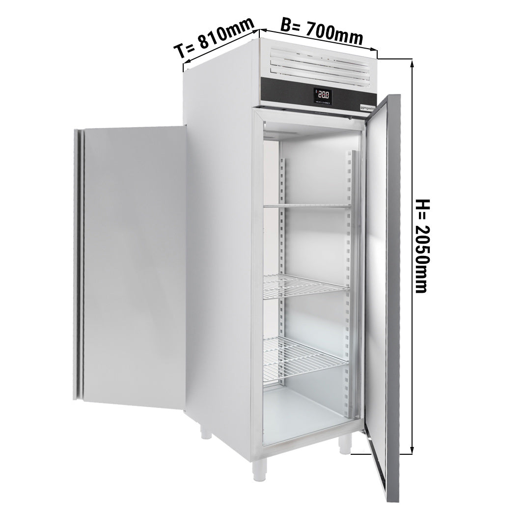Køleskab - 0,7 x 0,81 m - 700 liter - med 1 fordør & 1 bagdør