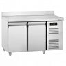 Kølebord ECO - 1360x700 mm - 282 liter - ventileret køl - med 2 døre - Bagkant