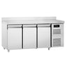 Kølebord ECO - 1795x700 mm - til 1/1 GN - 417 liter - ventileret køl - med 3 døre - Bagkant