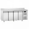 Kølebord ECO - 2230x700 mm - 553 liter - med 4 døre - ventileret køl - Bagkant