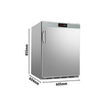 Køleskab - 0,6 x 0,6 m - 130 liter - med 1 dør