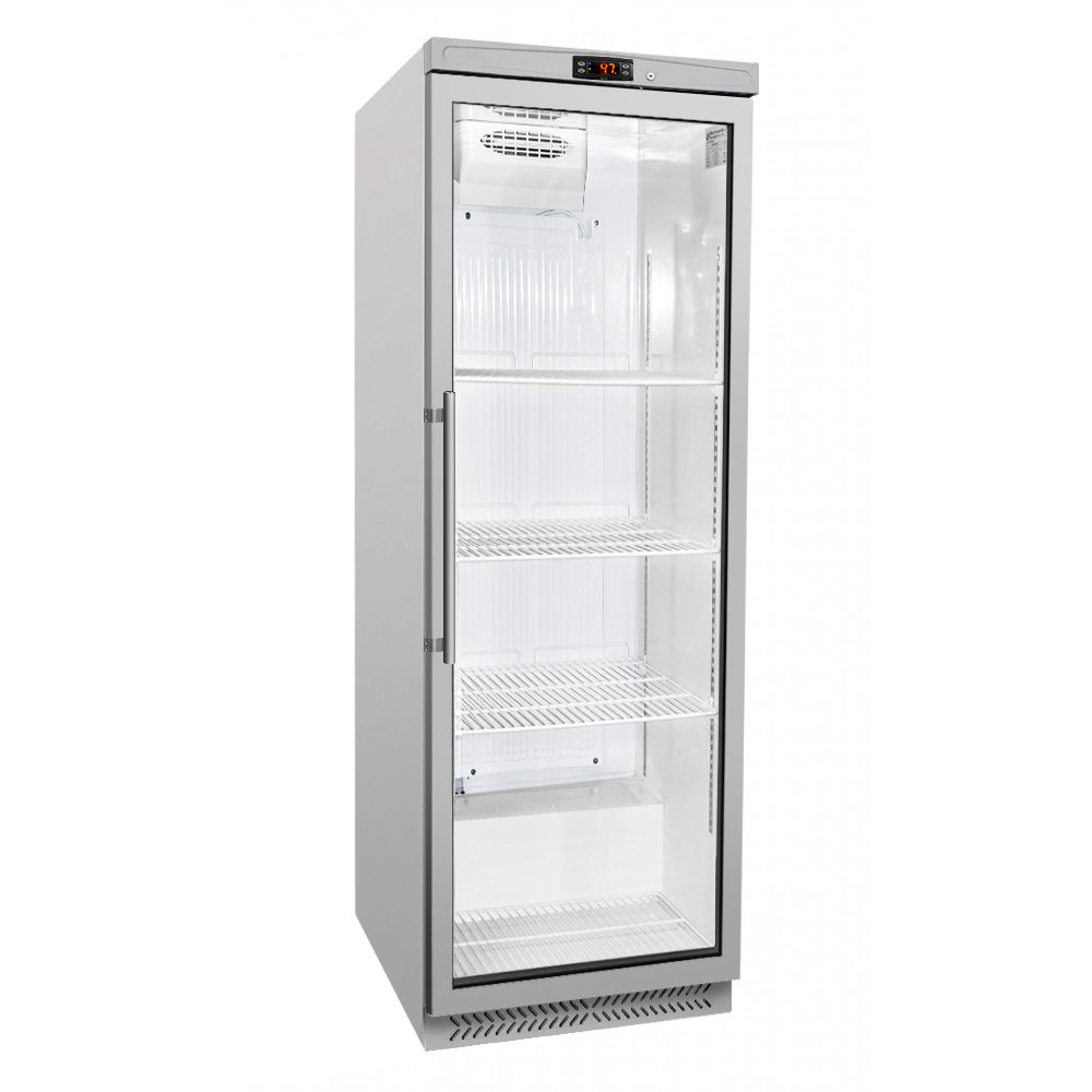 Køleskab - 400 liter - med 1 glasdøre