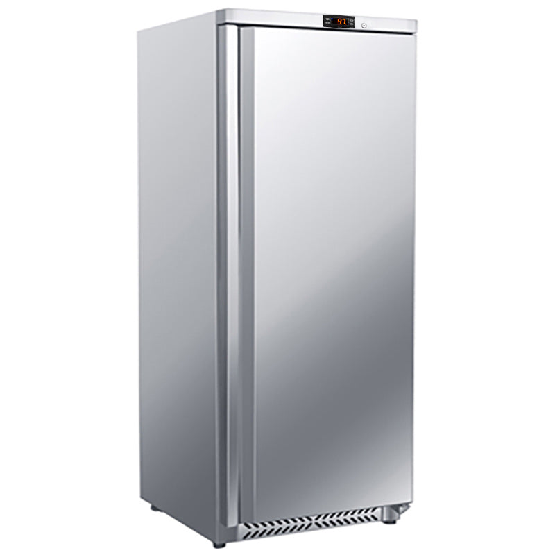Køleskab af rustfrit stål - 600 liter - med 1 dør