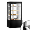 kagemontre Anna - 850 liter - 1.000 mm - glasskydedør(e) - dobbeltglas - med 3 glashylder - sort