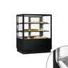 kagemontre MAXI - 378 liter - 1.000 mm - glasskydedør(e) - med 2 glashylder - sort