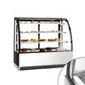 kagemontre Maxi - til kager - 524 liter - 1.500 mm - 2 glasskydedøre - med 3 glashylder - dobbeltglas
