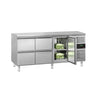Kølebord ECO – 1795 x 700 mm – med 1 dør – 4 skuffer