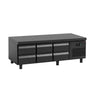 Køleunderbygning +2 til +8 °C - 2000x700x600 mm - 288 liter - 6 skuffer - 6 x GN 1/1