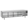 Lavt kølebord PREMIUM PLUS - 2400mm - 435 Liter - med 8 skuffer 1/3