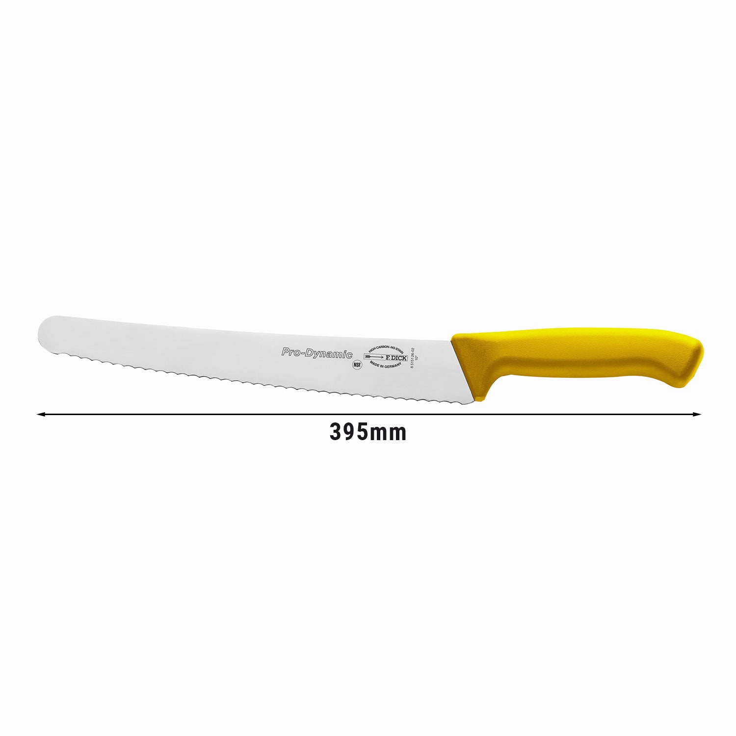 F. DICK kagekniv/universalkniv med gult skaft - 26 cm