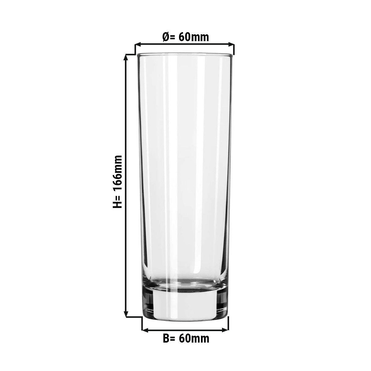 (12 stk.) Longdrinkglas - CHICAGO - 311 ml - Transparent