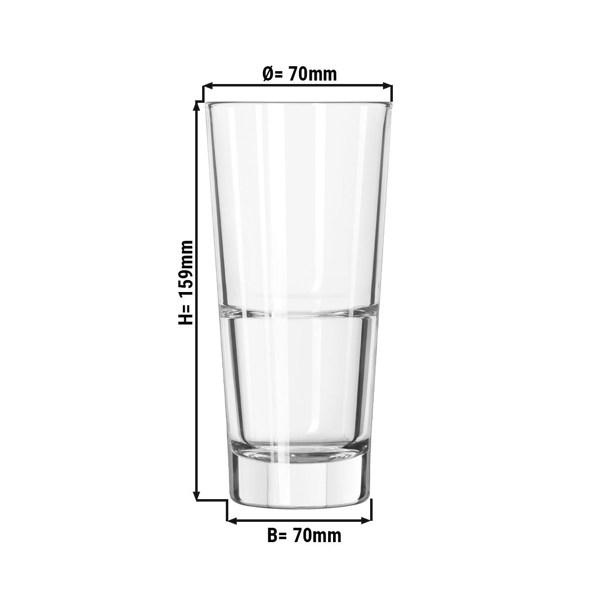 (12 stk.) Longdrinkglas - SAO PAULO - 296 ml - Transparent