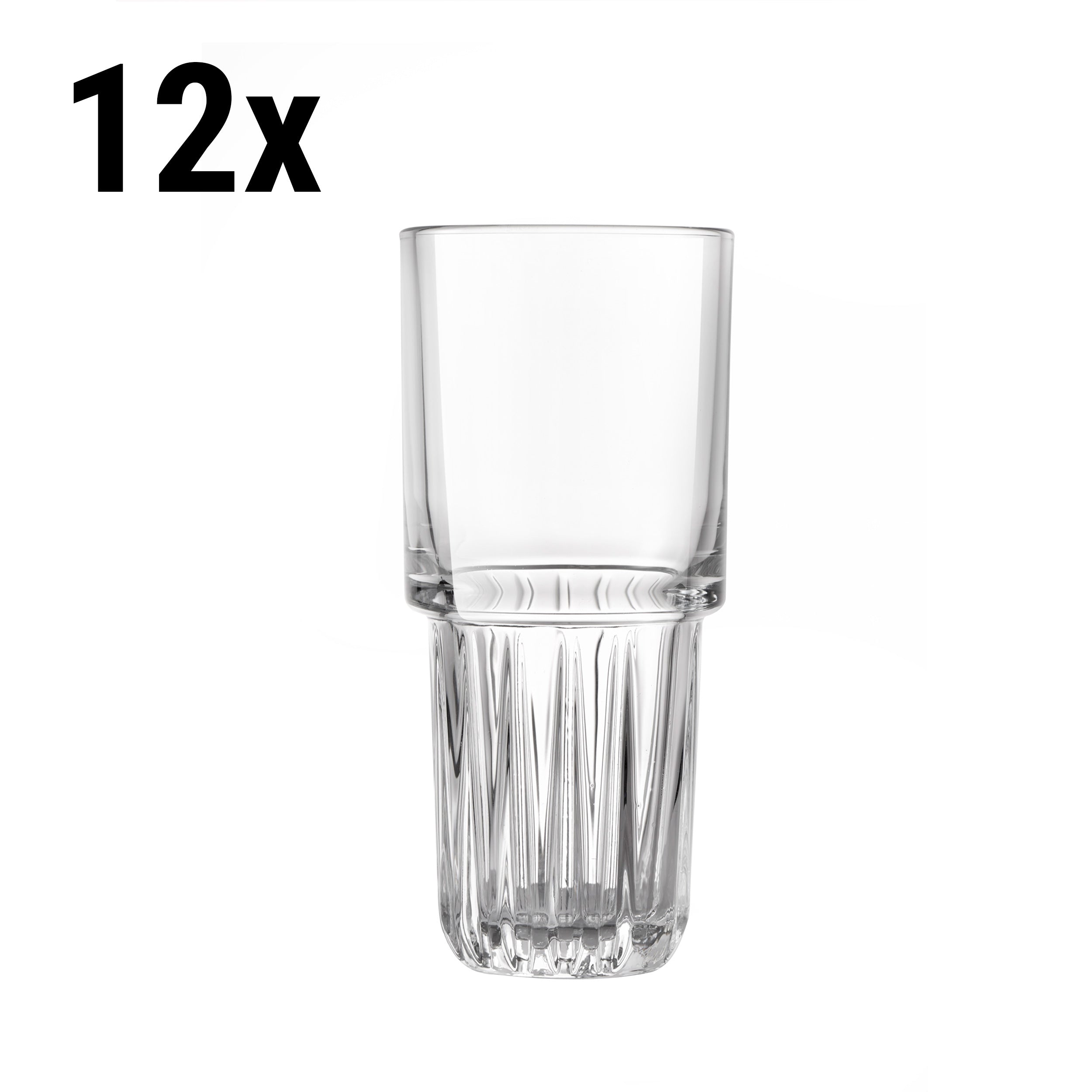 (12 stk.) Longdrinkglas - TOKIO - 296 ml - Transparent