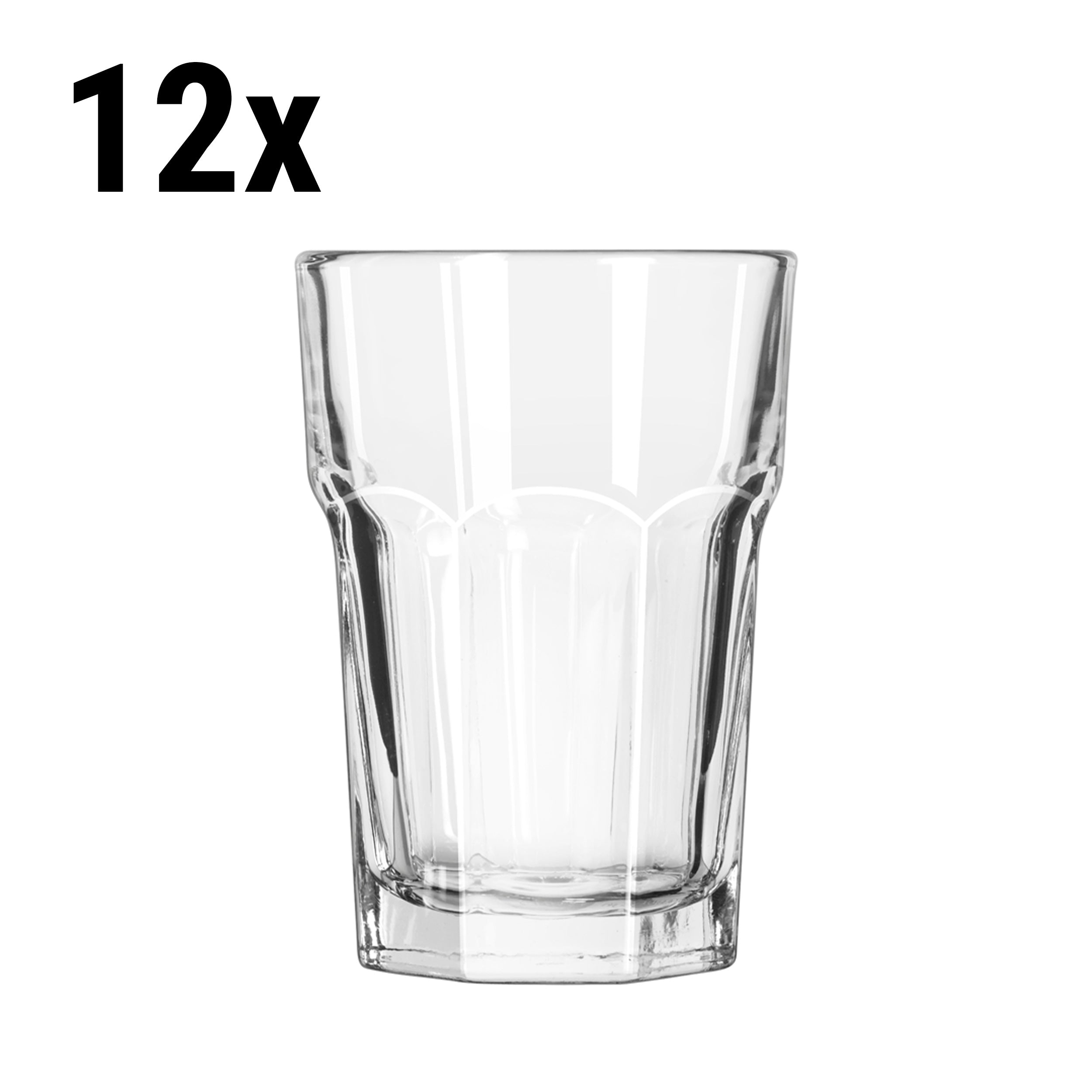 (12 stk.) Longdrink Glass - PRAGUE - 311 ml - Transparent
