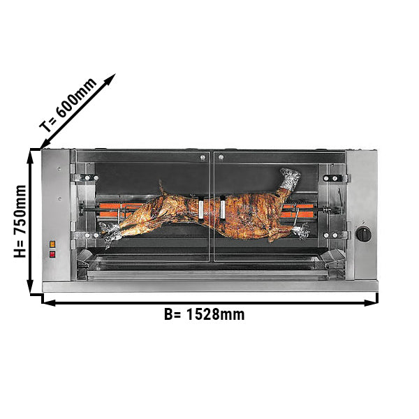 El-lam / pattegrisgrill med 1 spyd