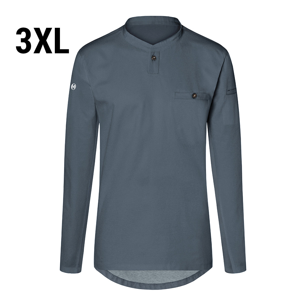 (6 stk) Karlowsky - Langærmet arbejdsskjorte til herrer Performance - Antracit - Størrelse: 3XL